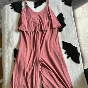 Maternity flare leg jumpsuit